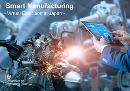 Smart Manufacturing - Virtual Exhibition in Japan - 2 Smart Manufacturing in Japan – Overview