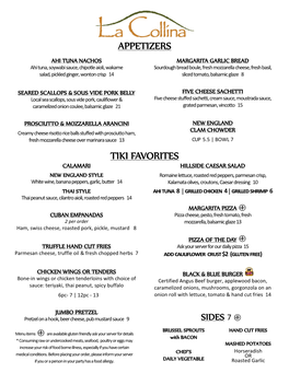 View Our Menu