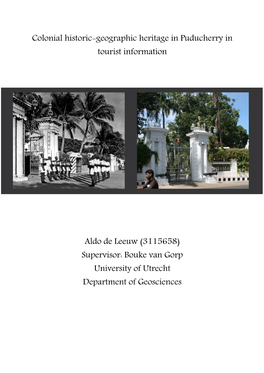 Colonial Historic Geographic Heritage in Puducherry in Tourist Information