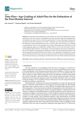 Time Flies—Age Grading of Adult Flies for the Estimation of the Post-Mortem Interval