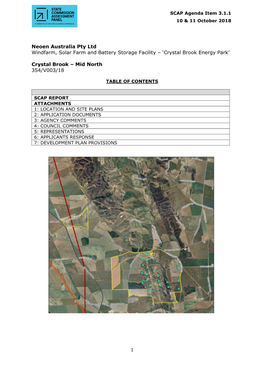 Neoen Australia Pty Ltd Windfarm, Solar Farm and Battery Storage Facility – ‘Crystal Brook Energy Park’