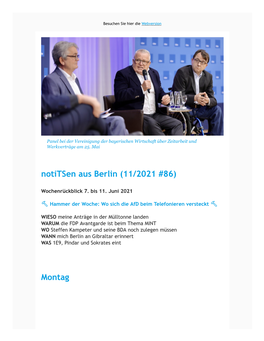 Notitsen Aus Berlin (11/2021 #86)