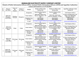 Mangalore Electricity Supply Company Limited