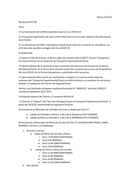 1°) La Declaración De La OMS De Pandemia Por El Virus COVID 19. 2