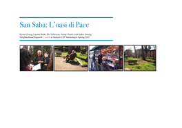 San Saba: L'oasi Di Pace