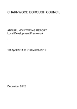 Annual Monitoring Report 2011-2012