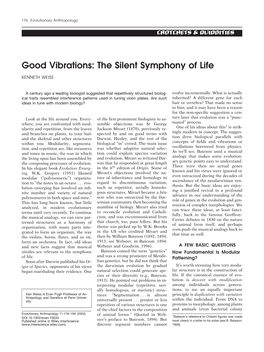 Good Vibrations: the Silent Symphony of Life