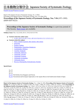 JSSZ: a Journal "Proceedings ..."