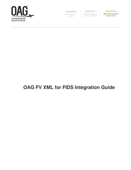 OAG FV XML for FIDS Integration Guide