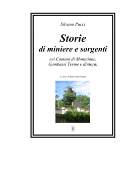 Storie Di Miniere E Sorgenti