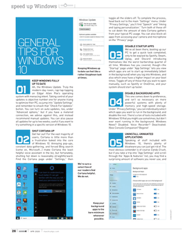 Maximum PC – Windows 10 Speed up Tips (PDF)