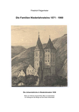 Register Zum Familienbuch Niederlahnstein 1571-1900