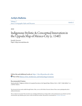 Indigenous Stylistic & Conceptual Innovation in the Uppsala Map Of