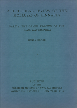 Bulletin of the American Museum of Natural History Volume 116: Article 2 New York: 1958