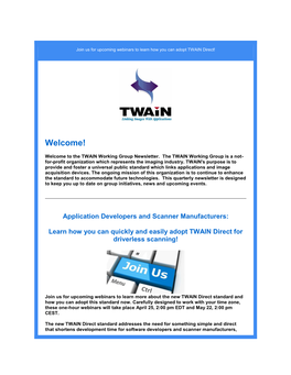 TWAIN Newsletter March 2019