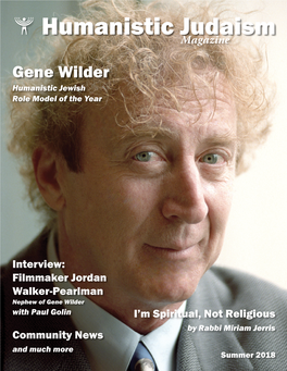 Gene Wilder Humanistic Jewish Role Model of the Year