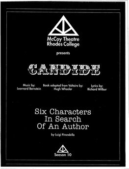 Six Characters in Search of an Author by Luigi Pirandello