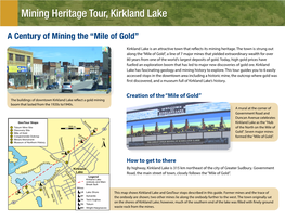 Mining Heritage Tour, Kirkland Lake: a Century of Mining the 