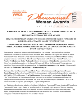 Phenomenal Woman Awards 2015