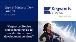 Capital Markets Day London