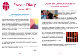 Prayer Diary Mission Partnership