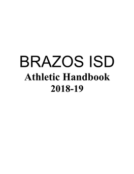 Athletic Handbook 2018-19