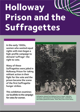 Holloway Prison and the Suffragettes