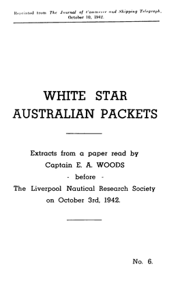 White Star Australian Packets