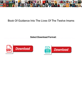 Book of Guidance Into the Lives of the Twelve Imams