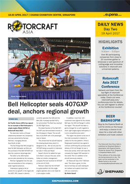 Bell Helicopter Seals 407GXP Deal, Anchors Regional Growth