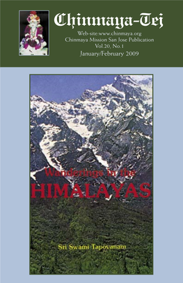 Chinmaya-Tej Web-Site: Chinmaya Mission San Jose Publication Vol.20, No.1 January/February 2009