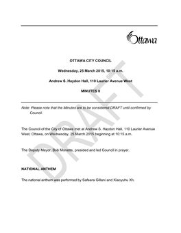 City Council Minutes