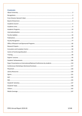 PDPU Annual Report 2019-20 1/148