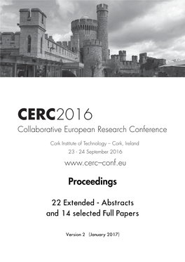 CERC2016 Proceedings