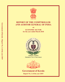 Economic Sector, Government of Kerala, for the Year Ended March 2015