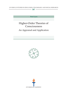 Higher-Order Theories of Consciousness. an Appraisal And