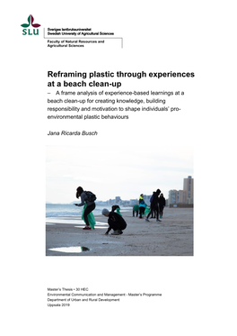 Reframing Plastic Through Experiences at a Beach Clean-Up