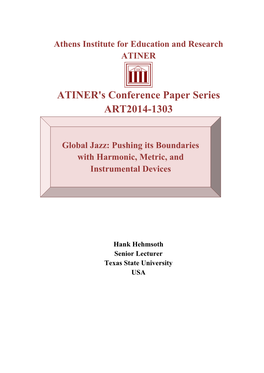 ATINER's Conference Paper Series ART2014-1303
