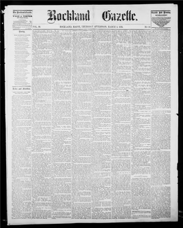 Rockland Gazette : March 4, 1875