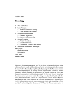 Mereology.Pdf