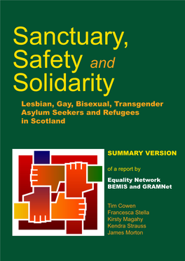 Lesbian, Gay, Bisexual, Transgender Asylum Seekers and Refugees in Scotland