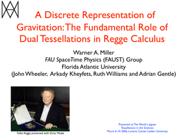The Fundamental Role of Dual Tessellations in Regge Calculus Warner A