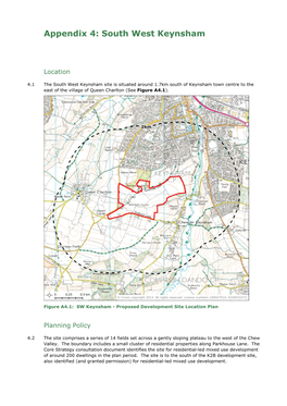 Appendix 4: South West Keynsham