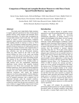 Comparison of Manual and Autopilot Breakout Maneuvers with Three Closely Spaced Parallel Runway Approaches