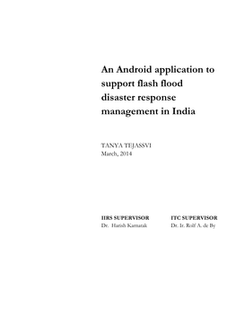 ITC-IIRS M.S. Thesis Template