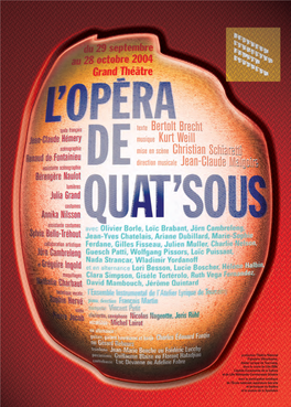 Dossier Presse Opera De Quat' Sous