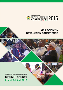 2Nd ANNUAL DEVOLUTION CONFERENCE