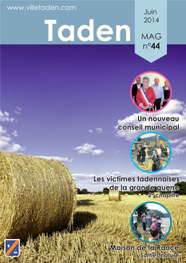 Bulletin Municipal N°44 Juin 2014