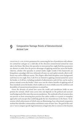 9 Comparative Vantage Points of Extraterritorial