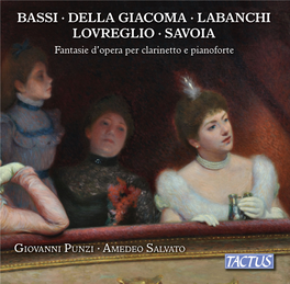 LABANCHI LOVREGLIO · SAVOIA Fantasie D’Opera Per Clarinetto E Pianoforte